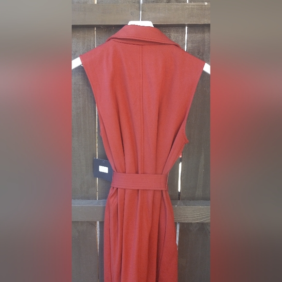 NWT Marc New York Andrew Sleeveless Chili-Red Trench Dress Size Small - Picture 5 of 13